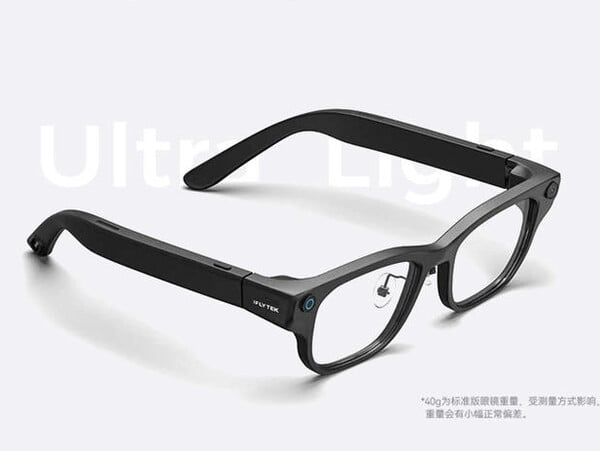 O IFlytek AI Glasses pesa apenas 40 gramas.