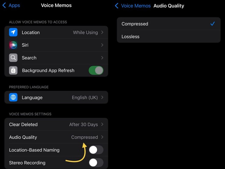 Sem perdas vs. compactado