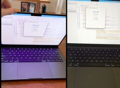 Os aplicativos LidAngleSensor exibem informações em tempo real sobre o ângulo da dobradiça. (Fonte da imagem: X, editado)