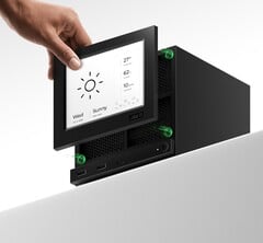 A Jsaux revelou dois novos painéis frontais para a Steam Machine. O painel de e-ink apresentado aqui possui uma tela de e-ink de 5,83 polegadas.