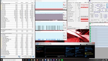 System information during a Prime95 stress test