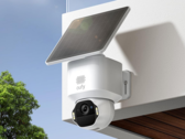A Anker Eufy SoloCam E42 (foto) pode gravar continuamente se for alimentada por cabo e suporta carregamento solar com o painel SolarPlus 2.0 destacável da Eufy. (Fonte da imagem: Amazon/Anker)
