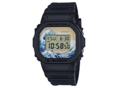 O relógio Katsushika Hokusai x G-Shock (foto) será lançado no Reino Unido. (Fonte da imagem: Casio)