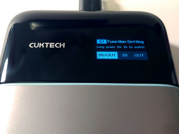 Configurações de direção de energia para a porta USB-C 1.