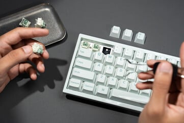 Keychron Q16 HE em Mint White (Fonte da imagem: Keychron)