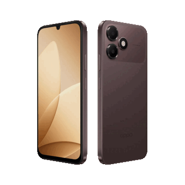 O Oppo K14 Lite na cor Stone Brown.