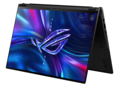 O 2023 Asus ROG Flow X16 agora apresenta um display QHD+ mini-LED de 240 Hz com Gorilla Glass DXC. (Fonte de imagem: Asus)