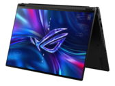 O 2023 Asus ROG Flow X16 agora apresenta um display QHD+ mini-LED de 240 Hz com Gorilla Glass DXC. (Fonte de imagem: Asus)