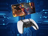 Oivo PS5 controller phone mount clip é mostrado
