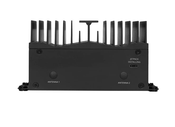 Parte frontal do mini PC industrial MSI MS-C9ZA