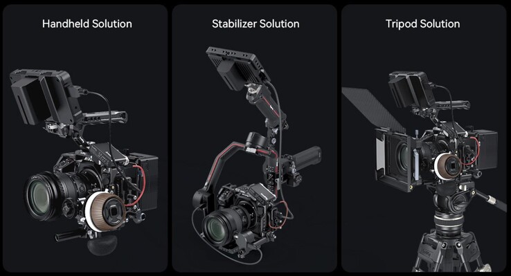 A SmallRig apresenta suas gaiolas como soluções de tamanho único para tudo, desde filmagens com armas de fogo até configurações de tripé. (Fonte da imagem: SmallRig)