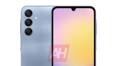 Um render &quot;Galaxy A25&quot;. (Fonte: Android Headlines)