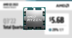 A AMD lançou as CPUs da série Ryzen 7000 em 30 de agosto. (Fonte: AMD-editado)