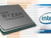 A série Threadripper Ryzen oferece domínio de desempenho para a AMD, mas a Intel tem a vantagem de participação no mercado. (Fonte da imagem: AMD/Intel/Master Lu - editado)