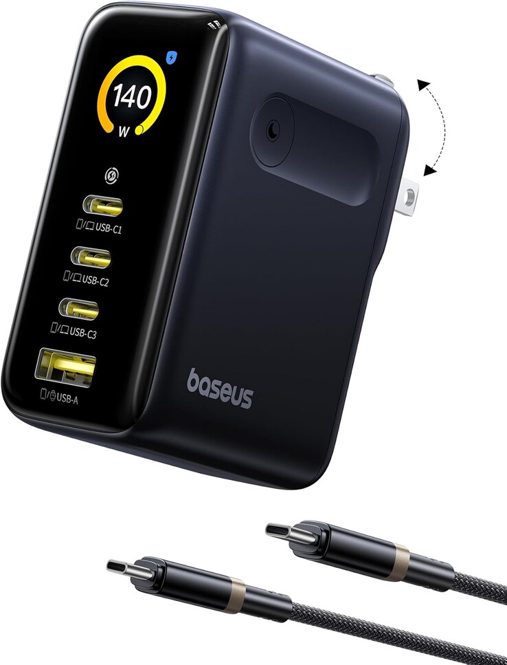 O carregador Baseus PicoGo AH11 140W GaN. (Fonte da imagem: Baseus)