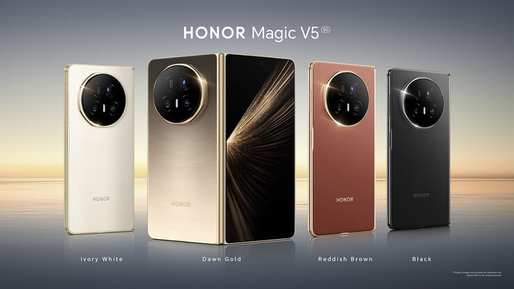 Opções de cores do Honor Magic V5 (Fonte da imagem: Honor)