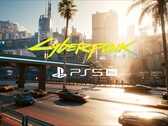 Banner da atualização do Cyberpunk 2077 PS5 Pro é exibido