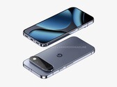 Renderização não oficial do Pixel 11 Pro mostrando a frente e o verso.