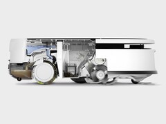 O novo aspirador robô RVF 7 Comfort Extra da Kärcher oferece esfregão rolante. (Fonte da imagem: Kärcher)