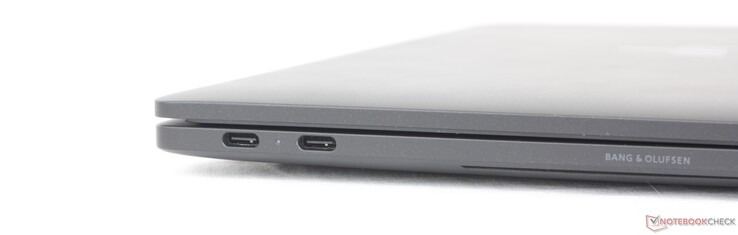 Esquerda: 2x USB-A 4.0 c/ Thunderbolt 4 + DisplayPort + Fornecimento de energia