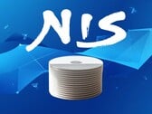 Logotipo da NIS America exibido acima de discos PS5 em branco
