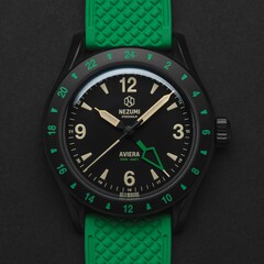 O relógio Nezumi Aviera apresenta um movimento GMT automático do calibre Miyota 9075 (Fonte da imagem: Nezumi Studios)