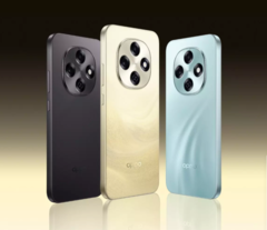 O Oppo A6 Pro vem nas cores preto jade, dourado e azul (Fonte da imagem: Oppo)