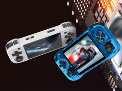 O R46H é outro dispositivo portátil de jogos retrô horizontal baseado em um chipset Rockchip RK3326. (Fonte da imagem: Amazon)