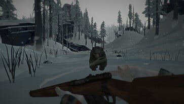 Uma imagem mostrando um urso em The Long Dark.