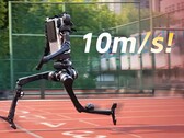 O H1 humanoide da Unitree atingiu a velocidade máxima de 10,1 m/s em um sprint, mas ainda assim ficou claramente atrás de Usain Bolt no tempo total de 100 metros.
