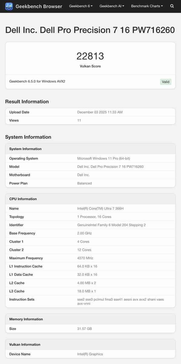 (Fonte da imagem: Geekbench)