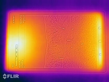 Imagem térmica - lado superior