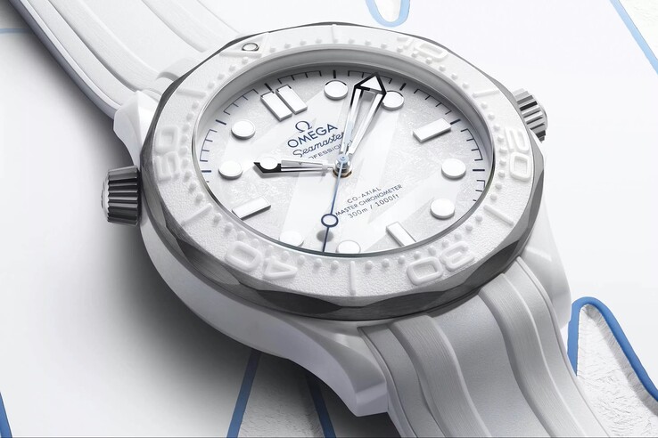 O Omega Seamaster 300 Milano Cortina 2026 Edition apresenta resistência à água de 300 m (30 bar) (Fonte da imagem: Omega)