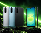 O Galaxy A18 4G está disponível nas cores cinza, azul claro e preto