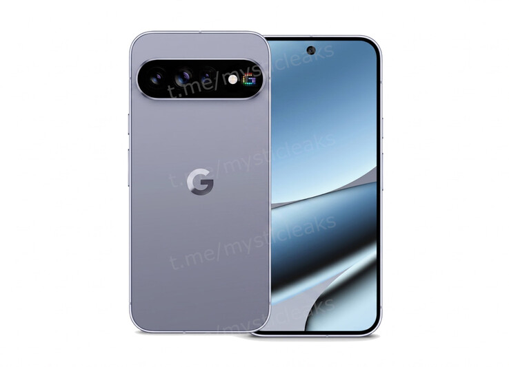 Renderização gerada por IA do design traseiro do Pixel 11 Pro, mostrando a matriz de LEDs RGB