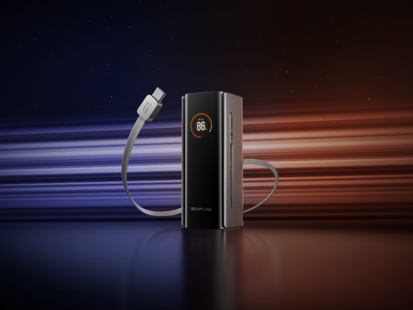 O banco de energia EcoFlow Rapid Pro 20.000mAh tem uma potência máxima total de 230W. (Fonte da imagem: EcoFlow)