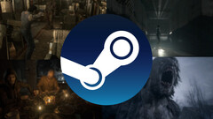 Uma colagem de capturas de tela editadas de Resident Evil 0, Resident Evil HD Remaster, Resident Evil 7 e Resident Evil Village. (Fonte da imagem: Steam - Editado)