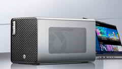 Gabinete de GPU externa Lenovo ThinkBook TGX lançado com uma versão proprietária do OCuLink (Fonte da imagem: Lenovo)