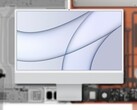 O M1 Apple iMac 24 oferece diferentes sistemas de refrigeração dependendo do ponto de preço. (Fonte da imagem: Apple/@fiyin - editado)