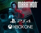 O banner da Maratona para PS4 e Xbox One é mostrado