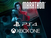 O banner da Maratona para PS4 e Xbox One é mostrado