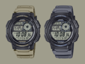 O lançamento dos relógios Casio AE-1000W-5AV (esquerda) e AE-1000W-8AV (direita) está previsto para maio. (Fonte da imagem: Casio)