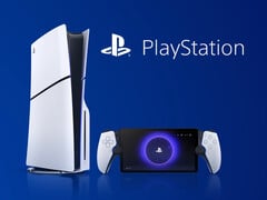 PlayStation Portal ao lado do PS5 (Fonte da imagem: Sony PlayStation com edições)