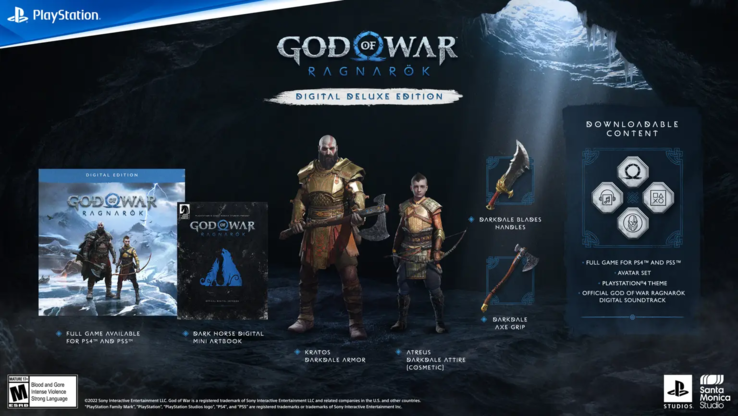 God of War Ragnarok Digital Deluxe Edition (imagem via Sony)