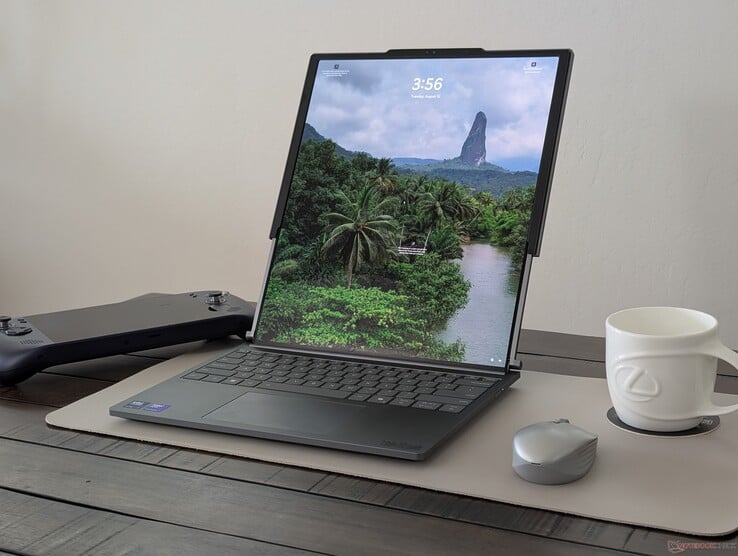 A tela estendida terá um vinco próximo ao centro, como nos smartphones dobráveis ou no ThinkPad X1 Fold 16