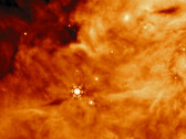 IRAS 23385 e IRAS 2A eventualmente se tornarão estrelas. (Imagem: NASA)
