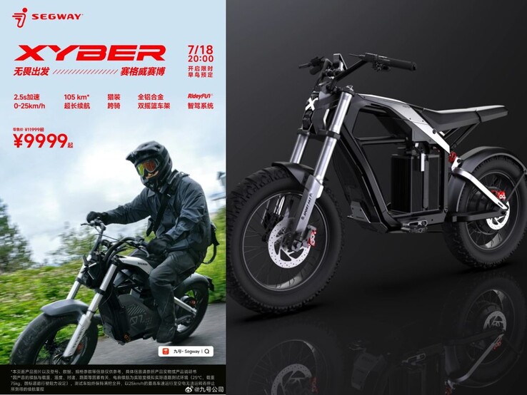 O Segway Xyber será quase três vezes mais caro que o ZT3 Pro. (Fonte: ITHome)