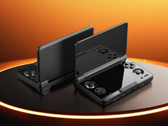 O AYN Thor terá duas telas OLED, ao contrário do Ayaneo Pocket DS. (Fonte da imagem: AYN Technologies)