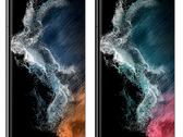 O Galaxy S22 Ultra em duas de suas quatro cores esperadas. (Fonte de imagem: @ishanagarwal24)
