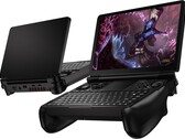 O GPD Win Mini colocado em alças de conforto. (Fonte da imagem: GPD)